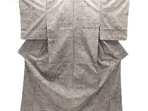 松葉模様織出し本場泥大島紬着物（5マルキ）